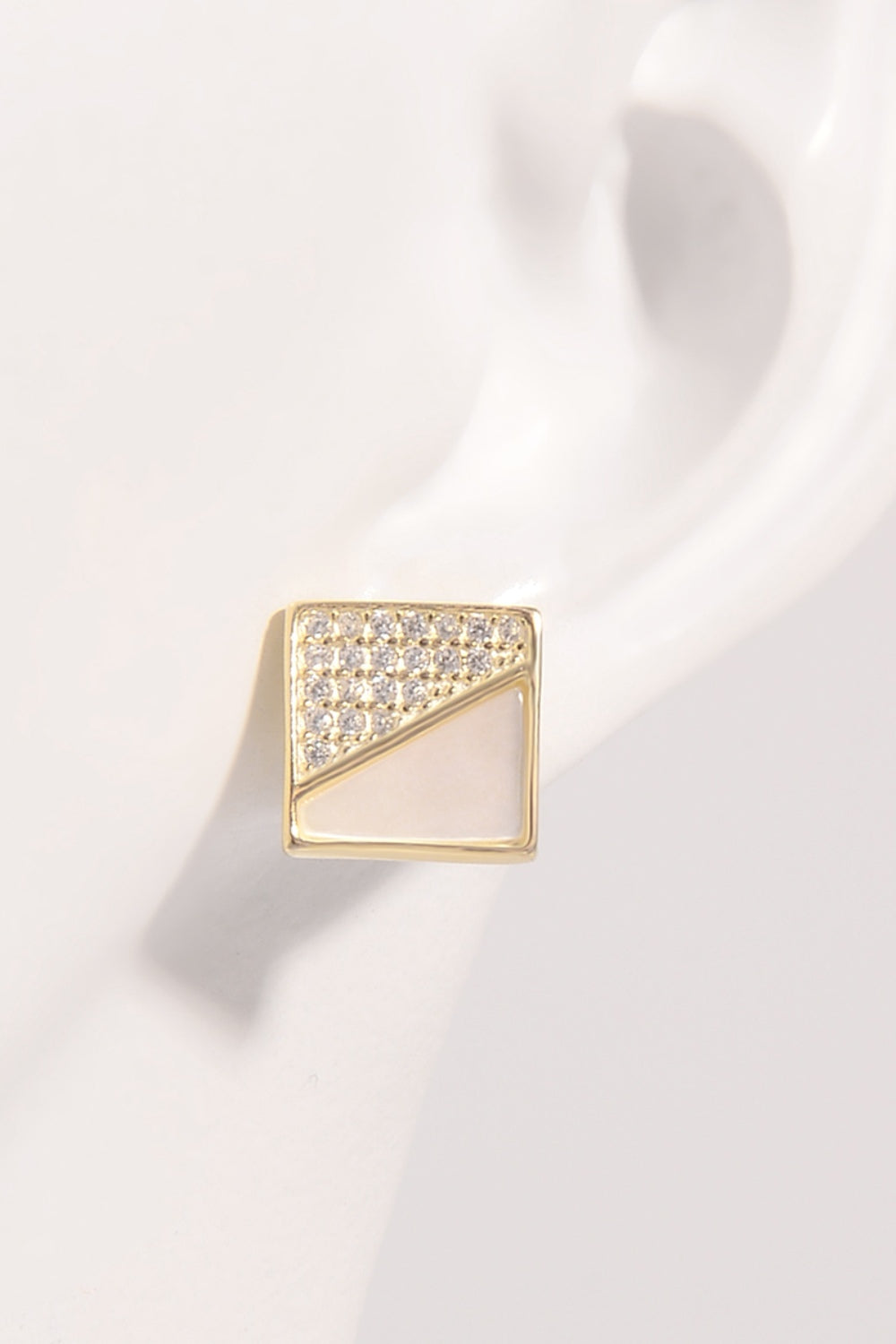 925 Sterling Silver Zircon Square Shape Earrings - NJPH Best Selling 