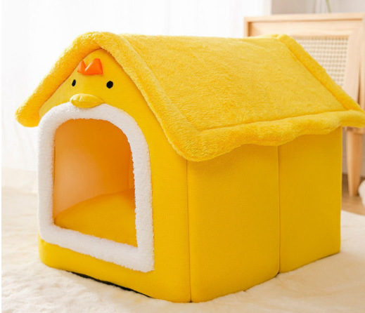 Foldable Dog House Pet Cat Bed Winter Dog Villa Sleep Kennel Removable Nest Warm Enclosed Cave Sofa Pets Supplies - NJPH Best Selling 