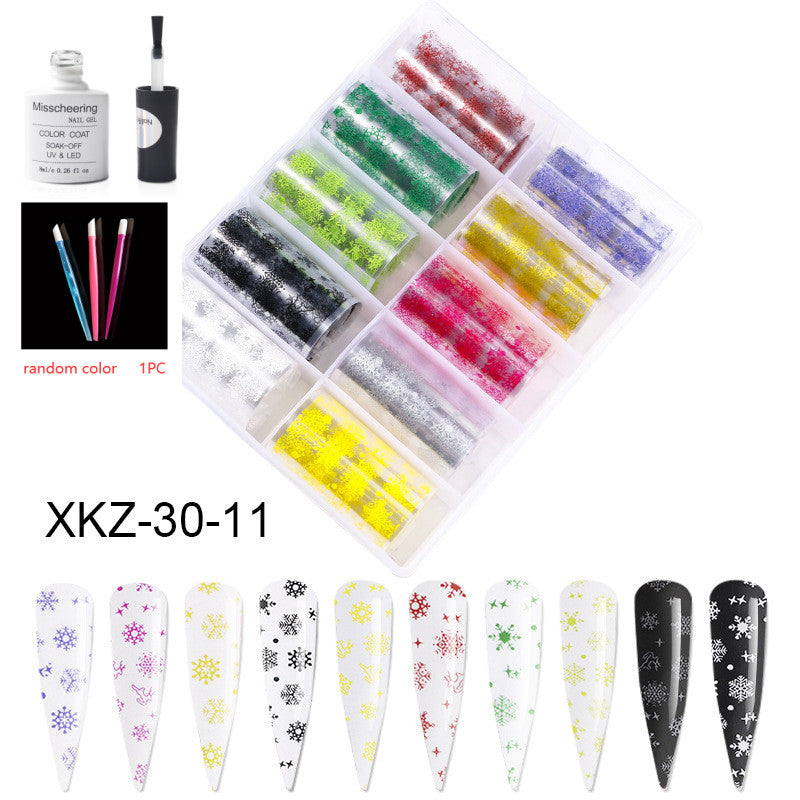 Nail Art Transfer Foils Set Of 12 - NJPH Best Selling 