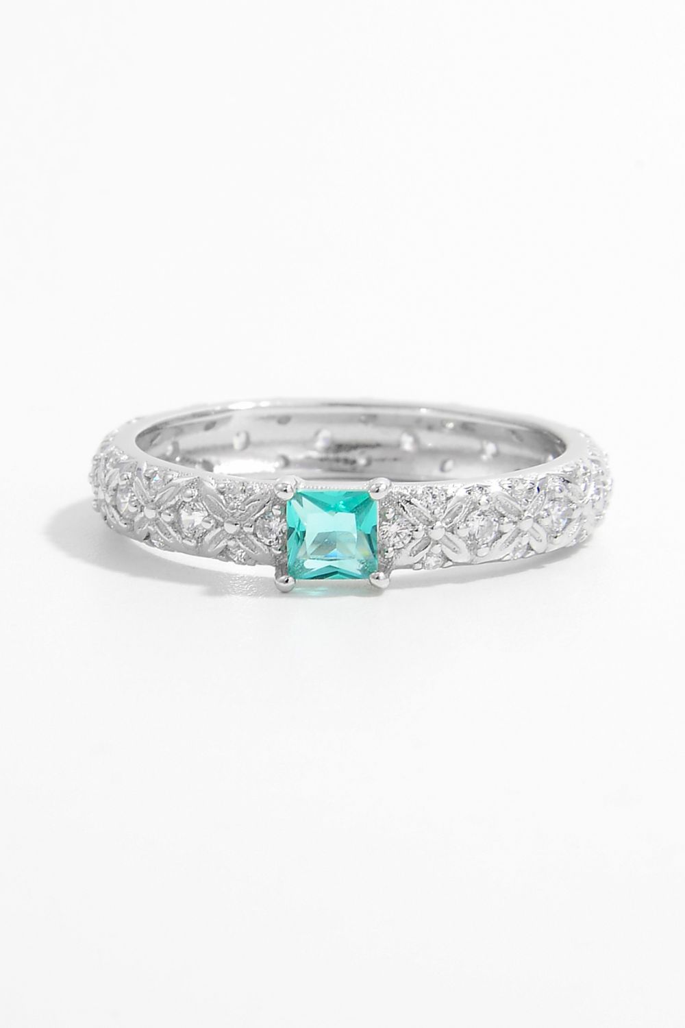 925 Sterling Silver Square Zircon Ring - NJPH Best Selling 