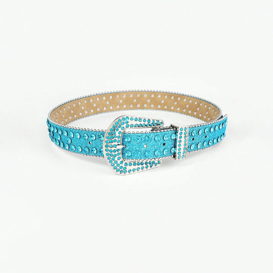 Rhinestone PU Leather Belt - NJPH Best Selling 