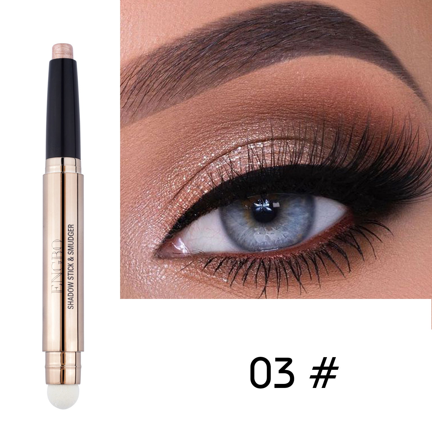 Double-ended Monochrome Non-smudge Eyeshadow Pencil - NJPH Best Selling 