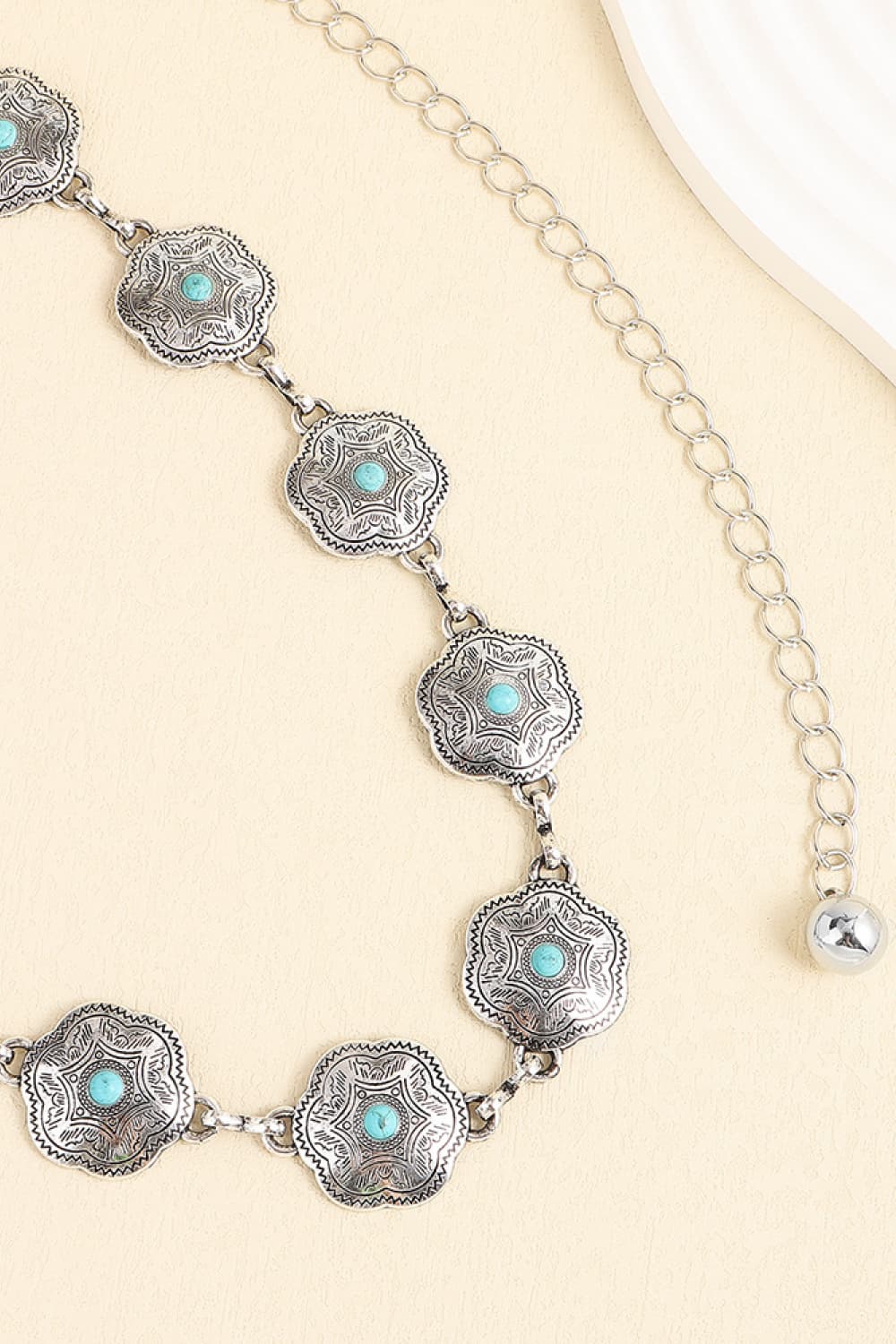 Vintage Turquoise Alloy Belt - NJPH Best Selling 