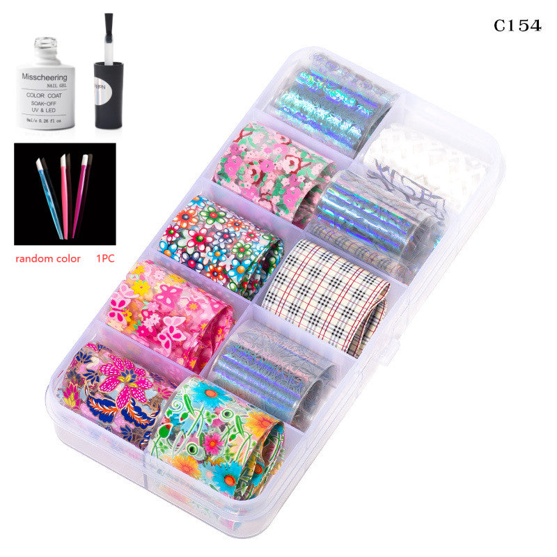 Nail Art Transfer Foils Set Of 12 - NJPH Best Selling 