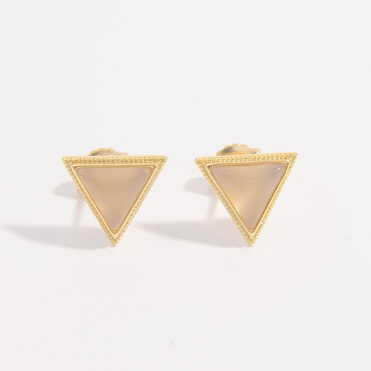 925 Sterling Silver Zircon Triangle Stud Earrings - NJPH Best Selling 