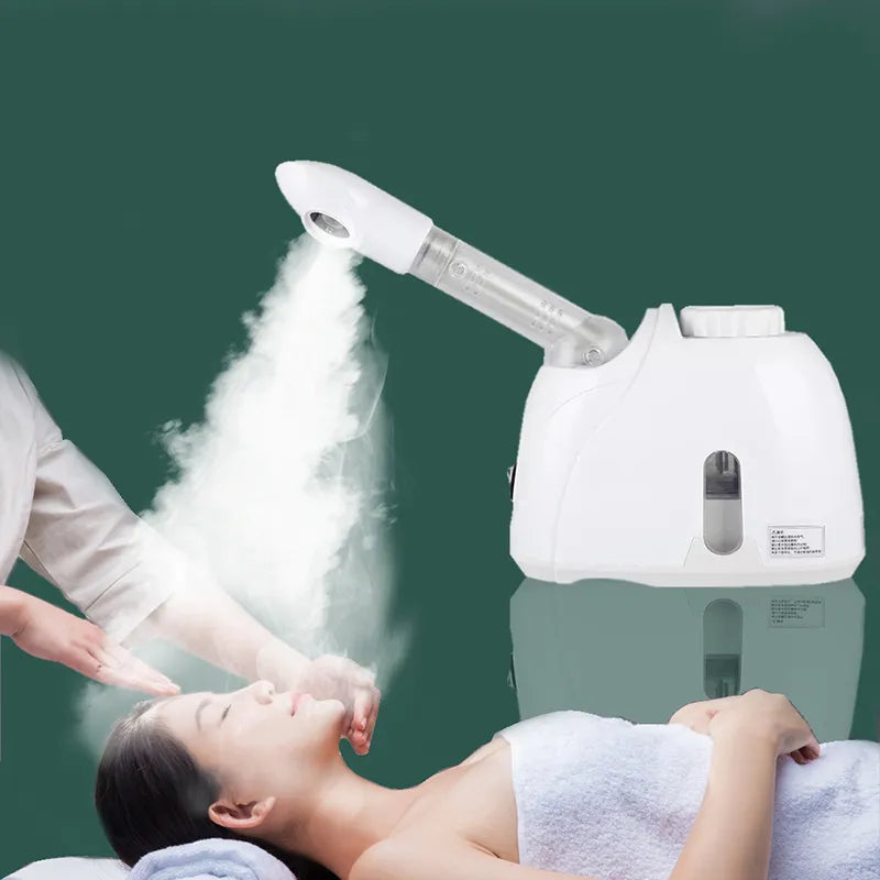 Ozone Facial Steamer Warm Mist Humidifier for Face Deep Cleaning Vaporizer Sprayer Salon Home Spa Skin Care Whitening - NJPH Best Selling 