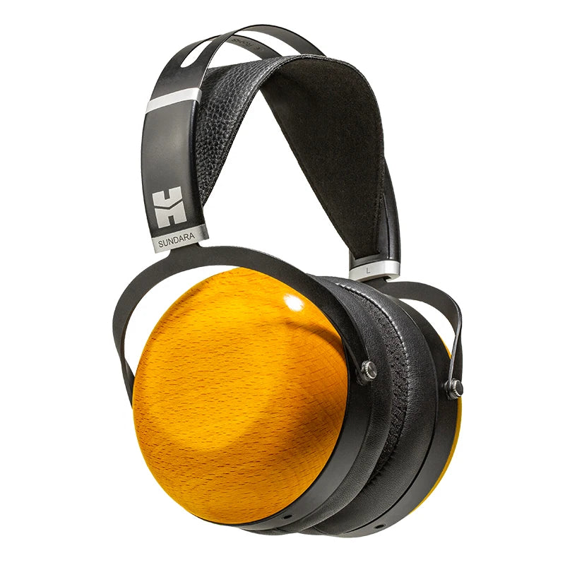 HIFIMAN SUNDARA Closed-Back Over-Ear Planar Magnetic Wired Hi-Fi Headphones with Stealth Magnet Design, Wood Ear Cups - NJPH Best Selling 