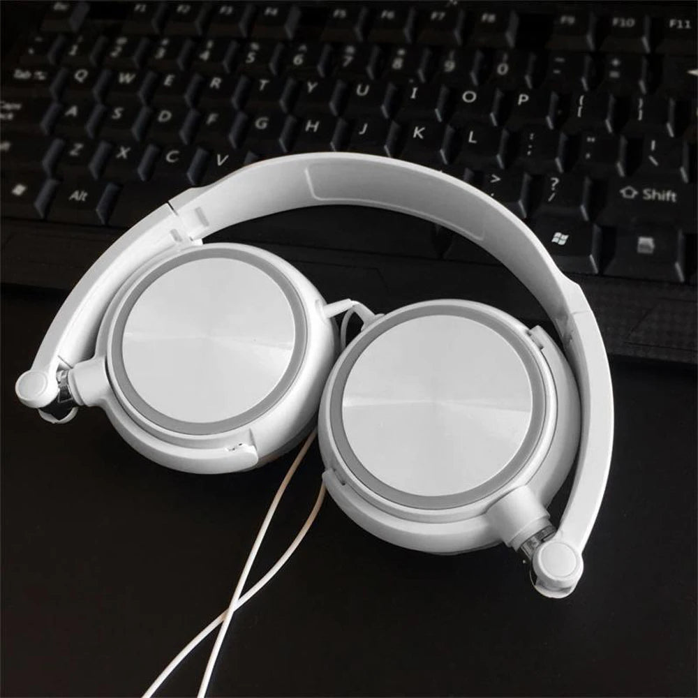 2021 New 3.5mm Wired Headphones With Microphone Over Ear Headsets Bass HiFi Sound Music Stereo Earphone - NJPH Best Selling 