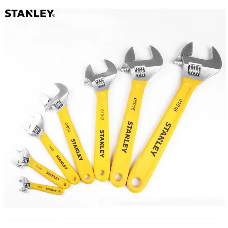 Stanley american brand nut adjustable wrench universal mini small big spanner wrench adjustable head jaw repair tool wrench car - NJPH Best Selling 