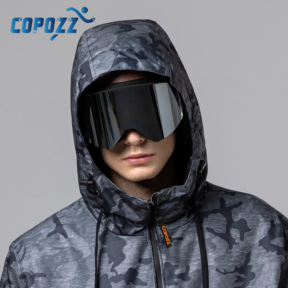 COPOZZ Professional Winter Ski Goggles Magnetic Quick-Change Double Layers Anti-Fog Snowboard goggles Men Women Ski Equipment - NJPH Best Selling 