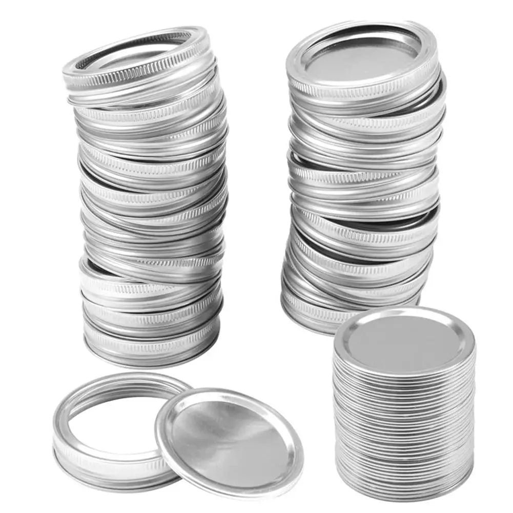 10PCS Wide Mouth Lids Mason Jar Lids Leak Proof Secure Mason Canning Jar Caps for Mason Canning Jars Diameter 70mm 86mm - NJPH Best Selling 