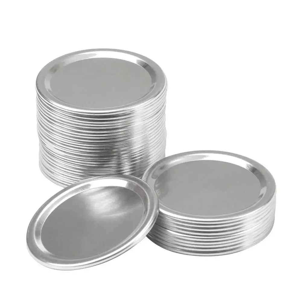 10PCS Wide Mouth Lids Mason Jar Lids Leak Proof Secure Mason Canning Jar Caps for Mason Canning Jars Diameter 70mm 86mm - NJPH Best Selling 