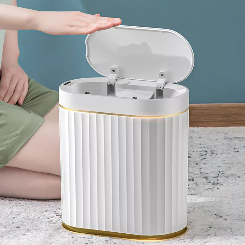 7L Smart Sensor Trash Can For Kitchen Garbage Tin For Bathroom Light Luxury Family Living Room Cracks Trash Bin Cubo Basura - NJPH Best Selling 