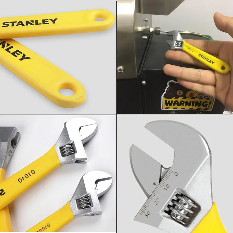 Stanley american brand nut adjustable wrench universal mini small big spanner wrench adjustable head jaw repair tool wrench car - NJPH Best Selling 