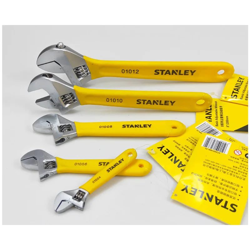 Stanley american brand nut adjustable wrench universal mini small big spanner wrench adjustable head jaw repair tool wrench car - NJPH Best Selling 