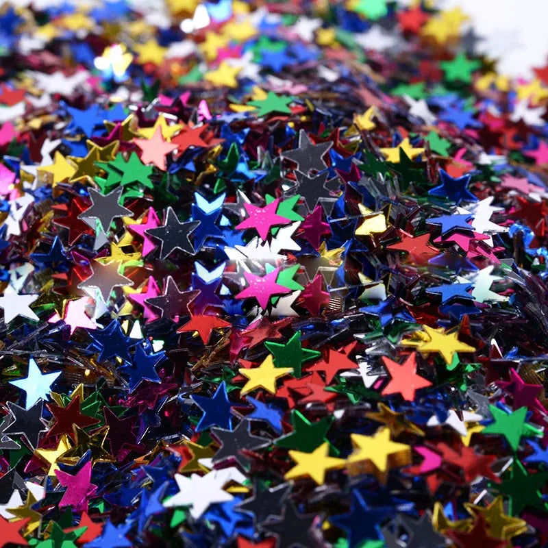 6mm five-pointed star beads wedding party decoration crystal mud filling material nail sequins clothing accessories materials - NJPH Best Selling 