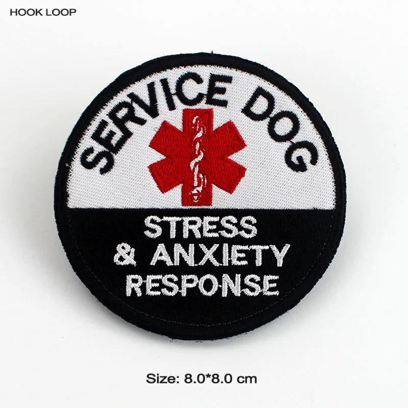 Therapy Service Dog Badges Hook Loop Patches for DOG PET Do Not Touch In Training Security Vests Harnesses Emblem Stickers - NJPH Best Selling 