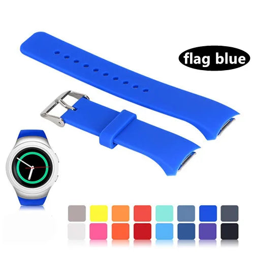 Sport Strap For Samsung Galaxy Gear S2 R720 R730 Smart Watch Band Silicone wristband bracelet correa watchband S 2 accessories - NJPH Best Selling 