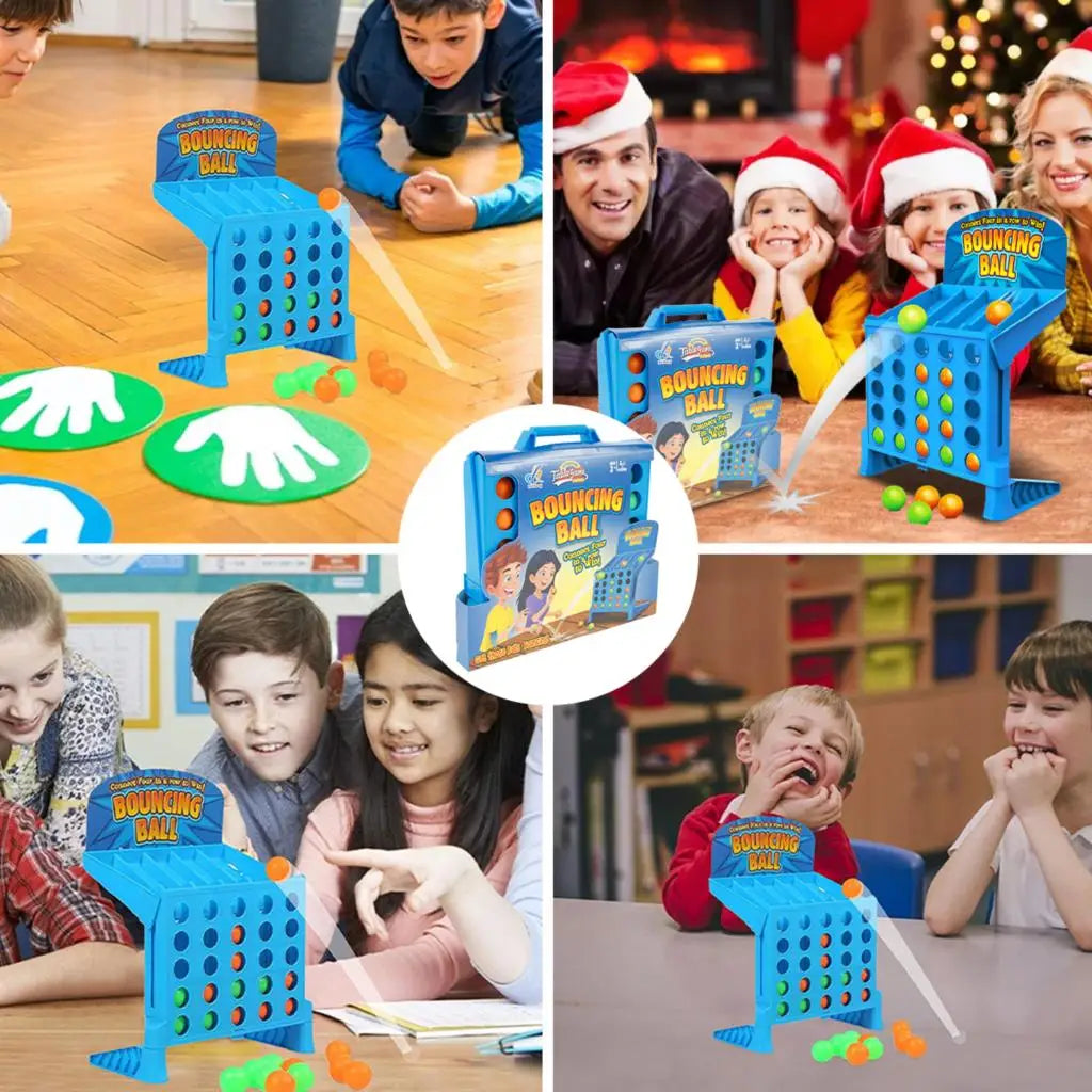 ZK30 4 Shots Connect Board Game Kids Children Family Match Game Christmas Xmas Training Educational Toy Finger Shooting Game - NJPH Best Selling 