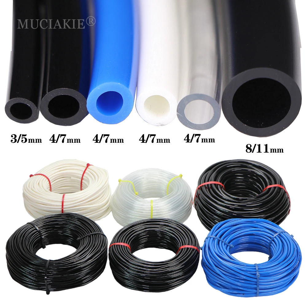 3/5mm 4/7mm 8/11mm New PVC Garden Water Hose Irrigation Watering Tubing 1/8'' 1/4'' 3/8'' Black White Blue Transparent Hose - NJPH Best Selling 