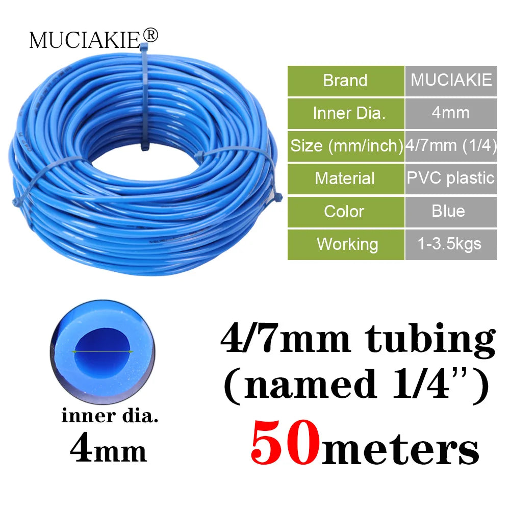 3/5mm 4/7mm 8/11mm New PVC Garden Water Hose Irrigation Watering Tubing 1/8'' 1/4'' 3/8'' Black White Blue Transparent Hose - NJPH Best Selling 