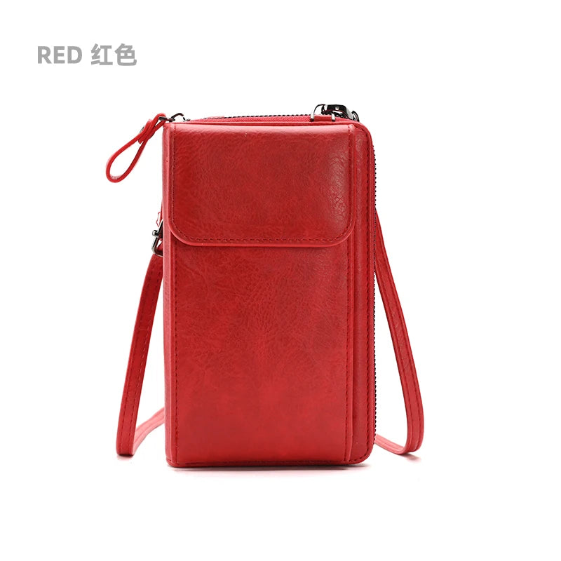 Buylor PU Leather Women Shoulder Bag Luxury 2023 Mobile Phone Bag Fashion Crossbody Bag Strap for Handbag Hasp Small Card Holder - NJPH Best Selling 