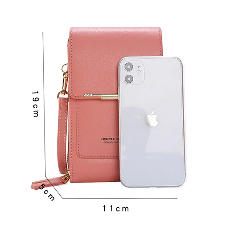 Fashion Handbag Bag of Women Soft Leather Girls Women's Bag Small Wallets Touch Screen Cell Phone Purse Crossbody Shoulder Bag - NJPH Best Selling 