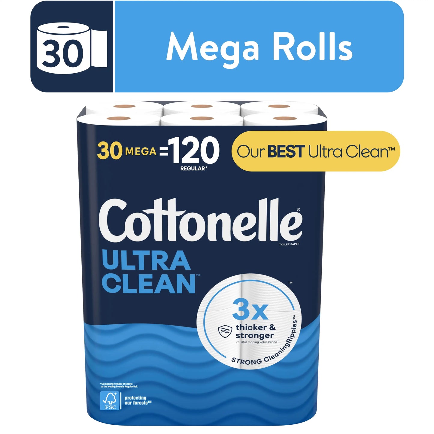 Ultra Clean Toilet Paper 30 Mega Rolls funny toilet paper paper towels bamboo toilet - NJPH Best Selling 