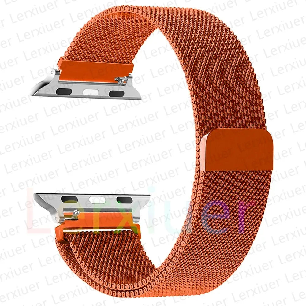 Magnetic Strap for Apple Watch bands 44mm 40mm 49mm 45mm 41mm 42mm 38mm 45 mm Metal bracelet iwatch series 3 6 7 8 9 SE ultra 2 - NJPH Best Selling 