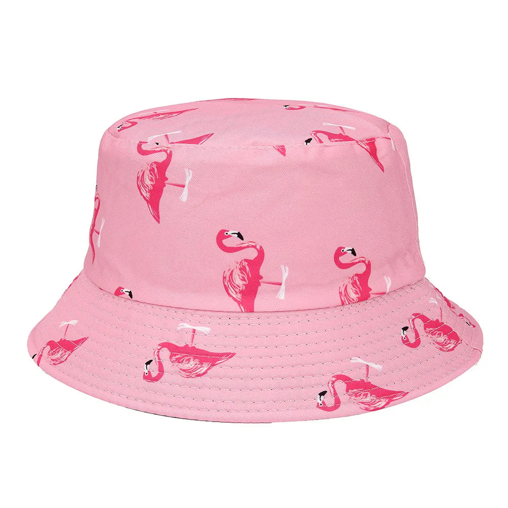 2023 New Mushroom Print Fisherman Hat Women Men Bucket Hat Outdoor Double-sided Sunshade Fashion Basin Panama Bob Cap - NJPH Best Selling 