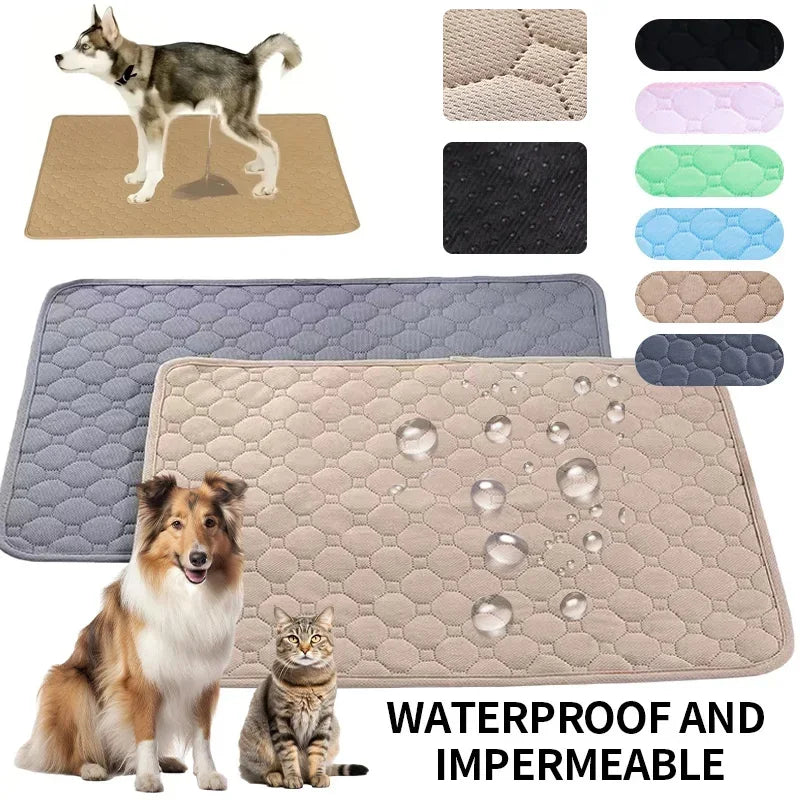 Dog Urine Pads Washable Reusable Anti Slip Pet Pee Pad Puppy Training Pad Pet Bed for Car Seat Cover Pet Supplies - NJPH Best Selling 