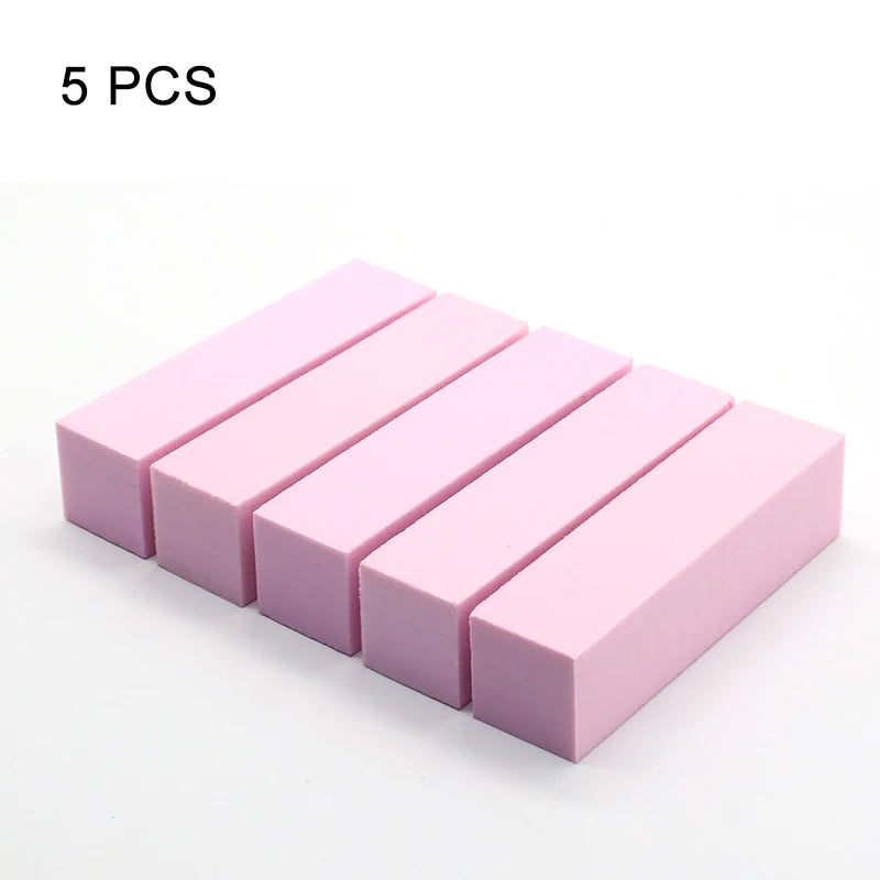 Nails Buffer Grind Buffing Block pink Nail File For Pedicure Manicure Care Nail Art Sponge Buffer Polish Nail accessories Tools - NJPH Best Selling 