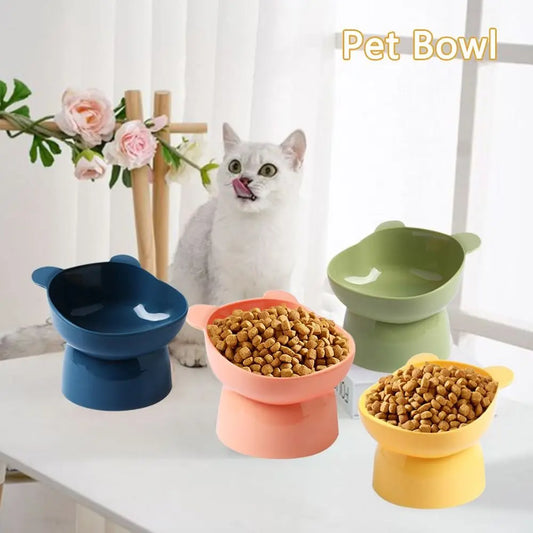 Anti-upset Home Cat Feeder Protects Cervical Vertebrae's Elevated Bowl High Feeding Bowl Pet Bowl - NJPH Best Selling 