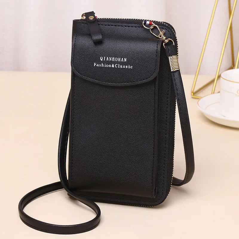 Girl Women Wallet Shoulder Mini Leather Bags Straps Mobile Phone Big Card Holders Wallet Handbag Money Pockets Girls Small Bags - NJPH Best Selling 