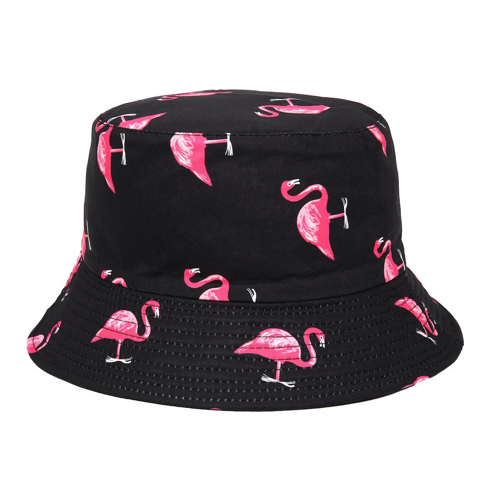 2023 New Mushroom Print Fisherman Hat Women Men Bucket Hat Outdoor Double-sided Sunshade Fashion Basin Panama Bob Cap - NJPH Best Selling 