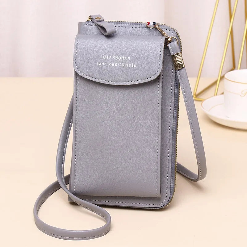 Girl Women Wallet Shoulder Mini Leather Bags Straps Mobile Phone Big Card Holders Wallet Handbag Money Pockets Girls Small Bags - NJPH Best Selling 