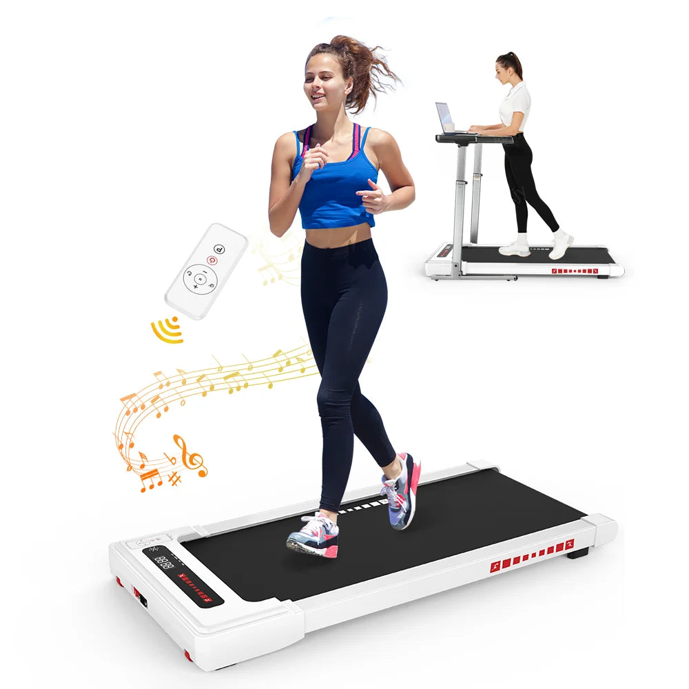 "Best Selling"-Ultra-Quiet 2.25HP Under Desk Treadmill, Electric Manual Walking Pad with Large Digital Monitor, 265 lbs Capacity & 12 Programs