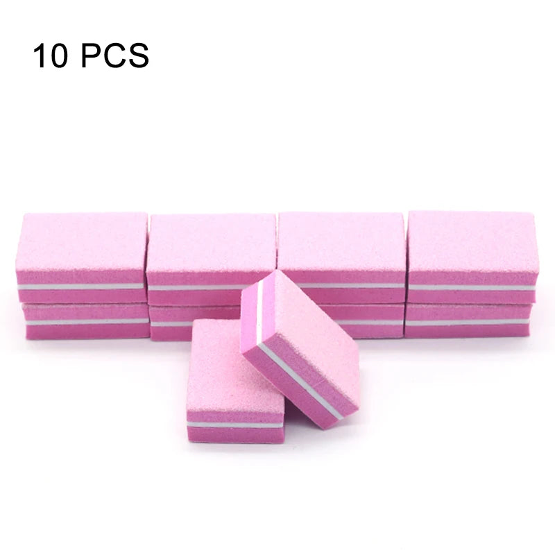 Nails Buffer Grind Buffing Block pink Nail File For Pedicure Manicure Care Nail Art Sponge Buffer Polish Nail accessories Tools - NJPH Best Selling 