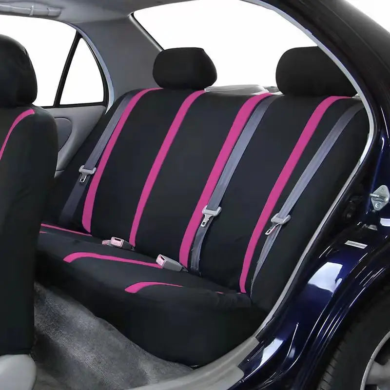 Carnong Car Seat Covers Full Set Universal Comfortable Soft Full Women Cute Dancing Shoes Paint Pink Auto Interior Accessories - NJPH Best Selling 