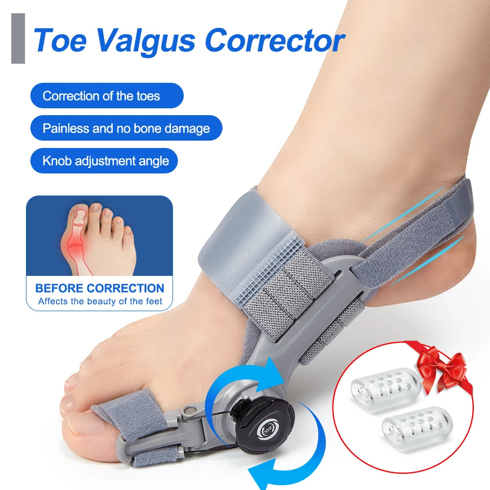 Bunion Corrector Unisex Foot Hallux Valgus Braces Rotatable Toe Separator Straightener Adjustable Pedicure Finger Toe Corrector - NJPH Best Selling 