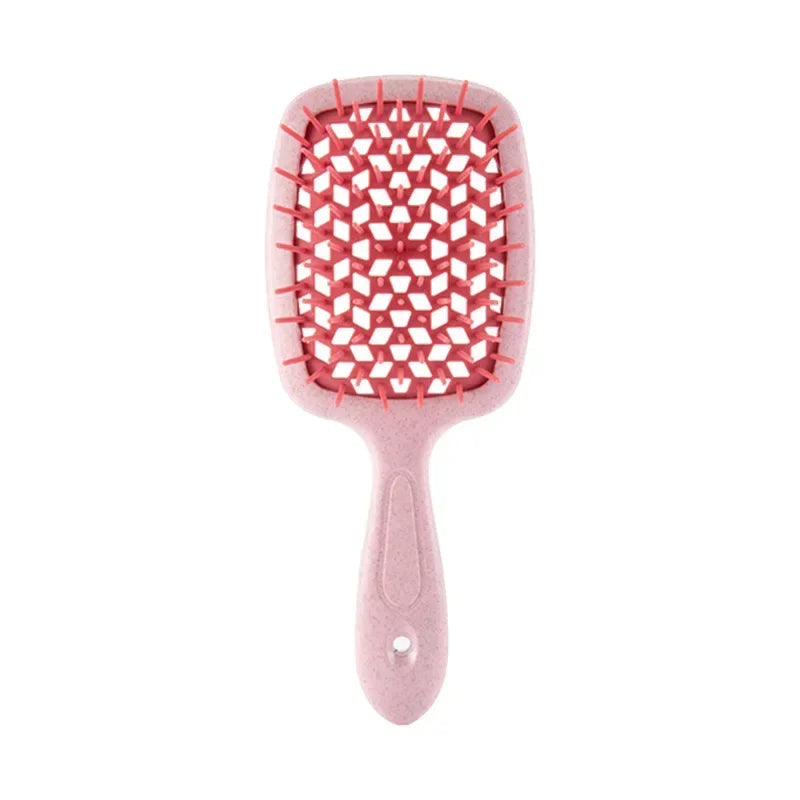 Tangled Hair Brush Detangling Hair Brush Massage Brush Hollow Out Wet Curly Hair Brushes Barber Comb Salon Hair Styling Tools