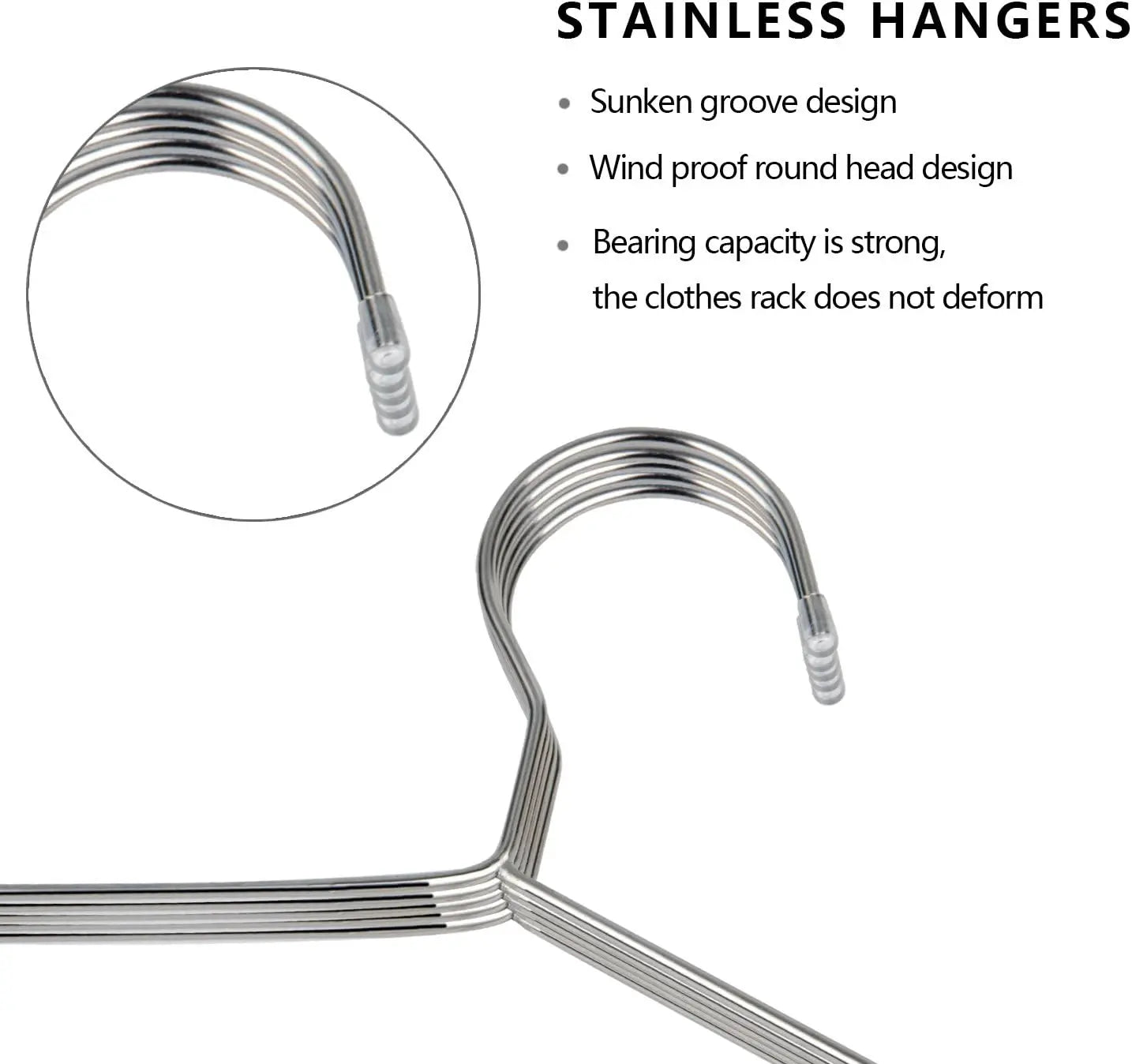 Fayleeko Wire Coat Hangers 40 Pack Strong Heavy Duty Stainless Steel Metal Ultra Thin Space Saving Clothes Hangers 16.5 Inch - NJPH Best Selling 