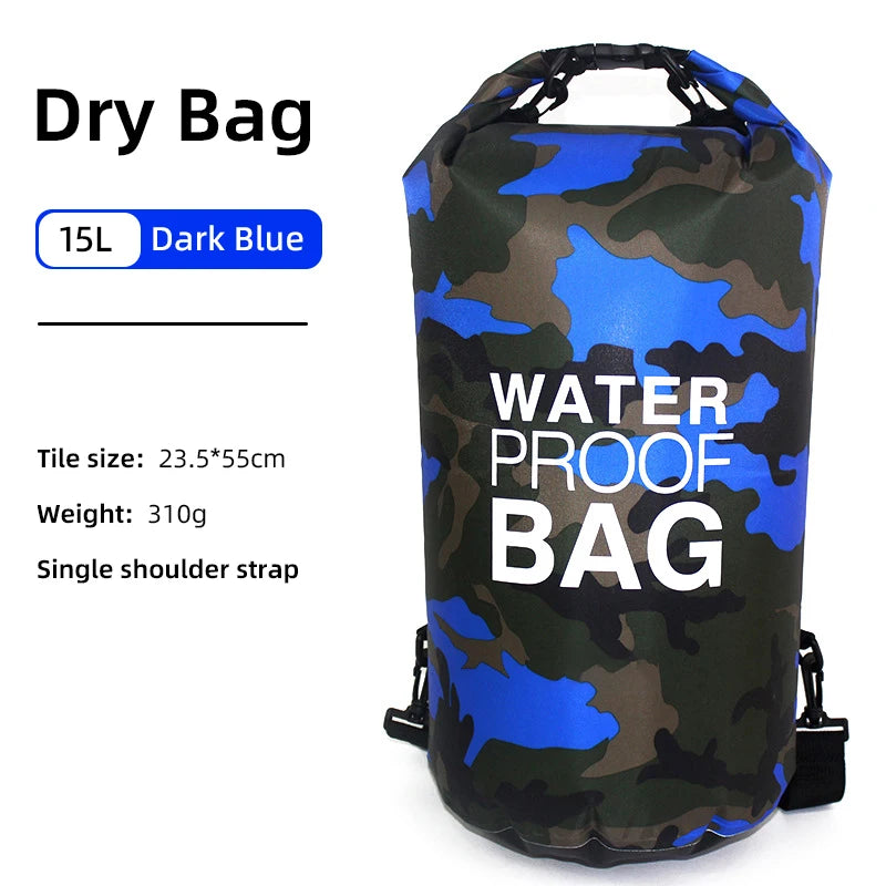 30L 15L Waterproof Dry Bags With Wet Separation Pocket Backpack For Kayaking Boating Swimming Outdoor Sports Bag XAZ9 - NJPH Best Selling 