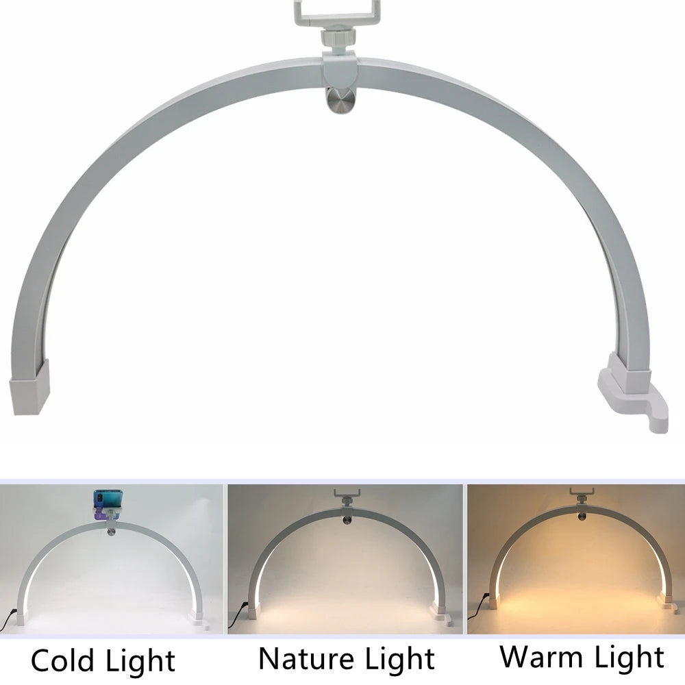 Half Moon Nail Table Lamp 56cm Foldable LED Crescent Manicure Desktop Light Arch Beauty Salon Fill Lighting - NJPH Best Selling 