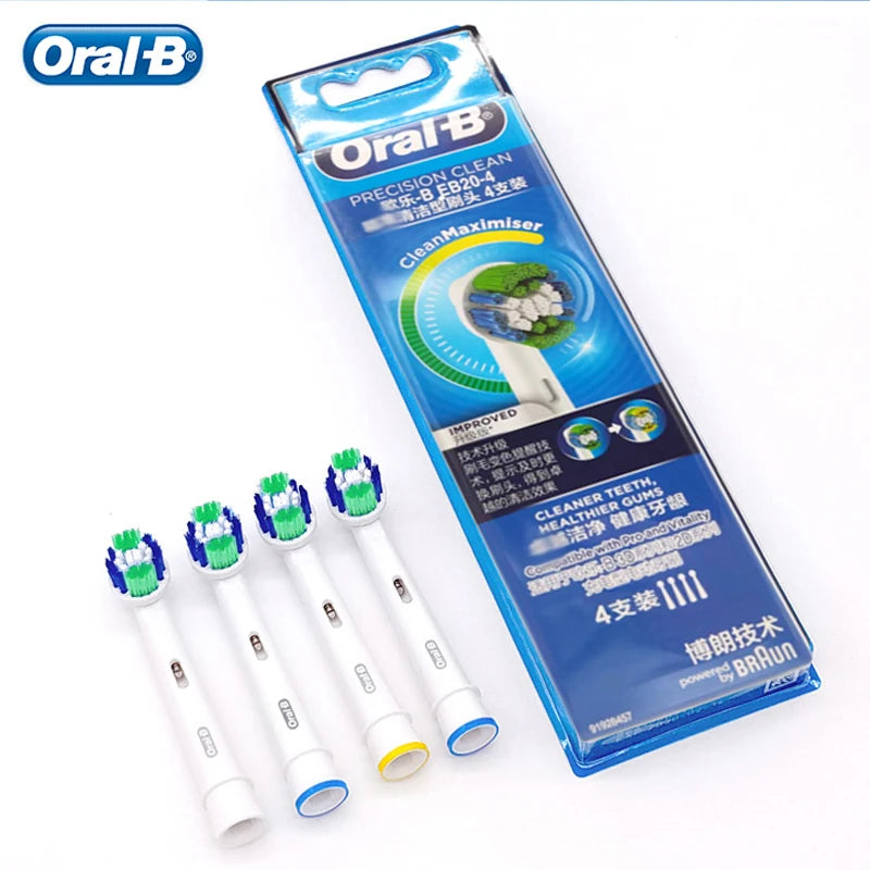 Original Oral B Electric Toothbrush Heads EB20 Precision Clean Tooth Remove Plaque Daily Oral Care Replacement Brush Head Nozzle - NJPH Best Selling 