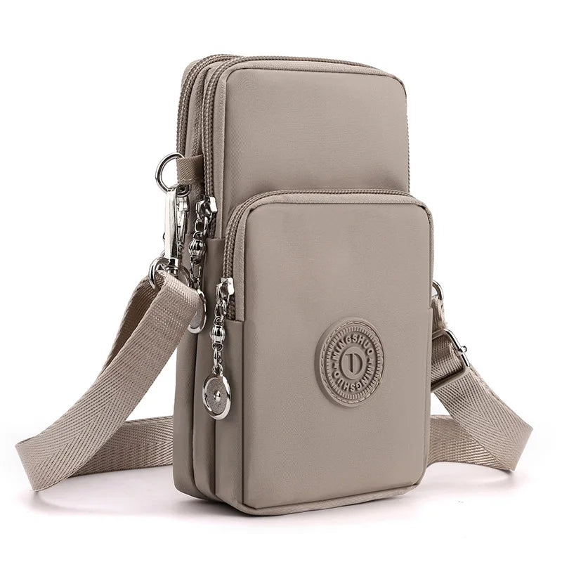 New Women Mobile Phone Bag Nylon Cell Phone Bag Coin Purse Strap Shoulder Bag Small Crossbody Bags for Women Wallet Travel Purse - NJPH Best Selling 