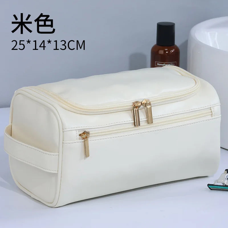 Men Vintage Luxury Toiletry Bag Travel Necessary Business Cosmetic Makeup Cases Male Hanging Storage Organizer Wash Bags - NJPH Best Selling 