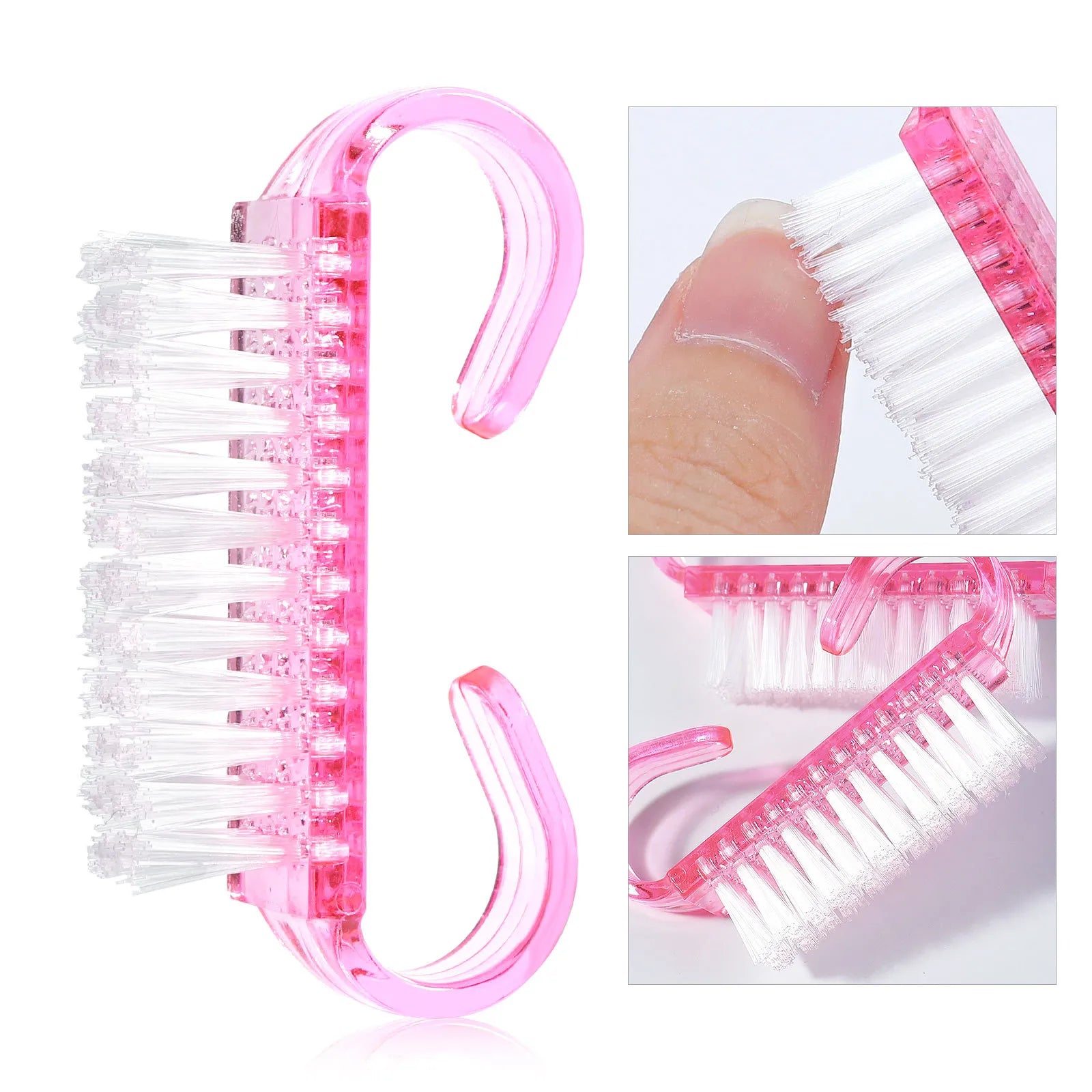 1/3/10Pcs Acrylic Nail Brush 4 Color Nail Art Manicure Pedicure Soft Remove Dust Plastic Cleaning Nail Brushes File Tools Set - NJPH Best Selling 