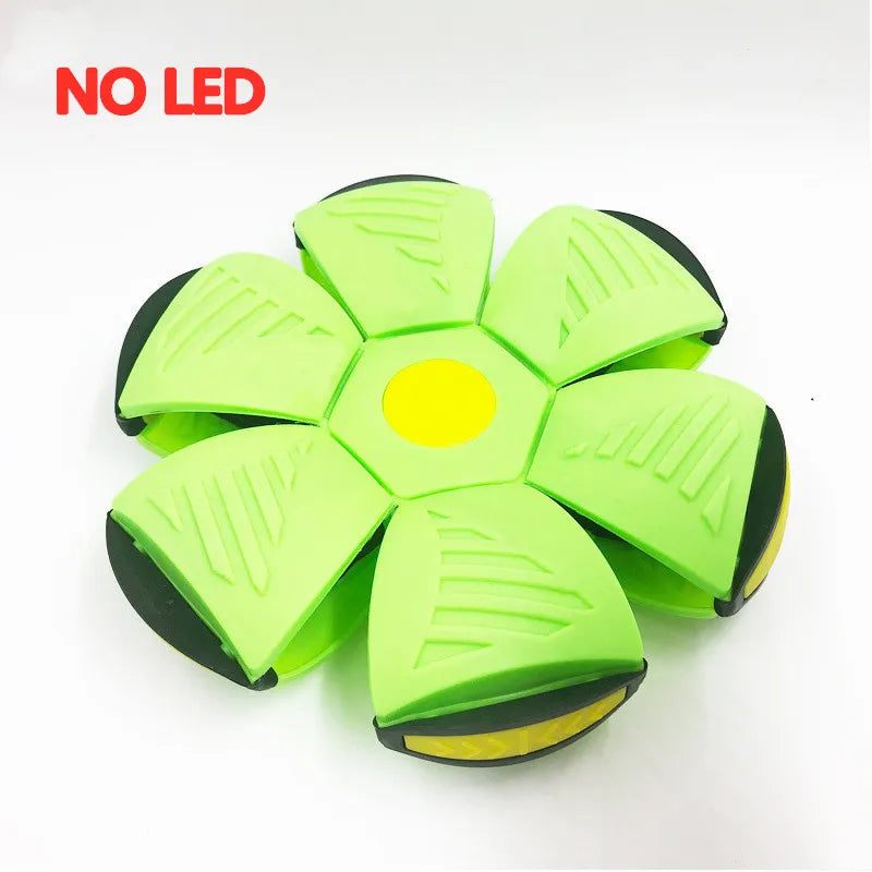 Flying Saucer Ball Magic Deformation UFO with Led Light Flying Toys, Decompression Children Outdoor Fun Toys for Boys Kids Gift - NJPH Best Selling 