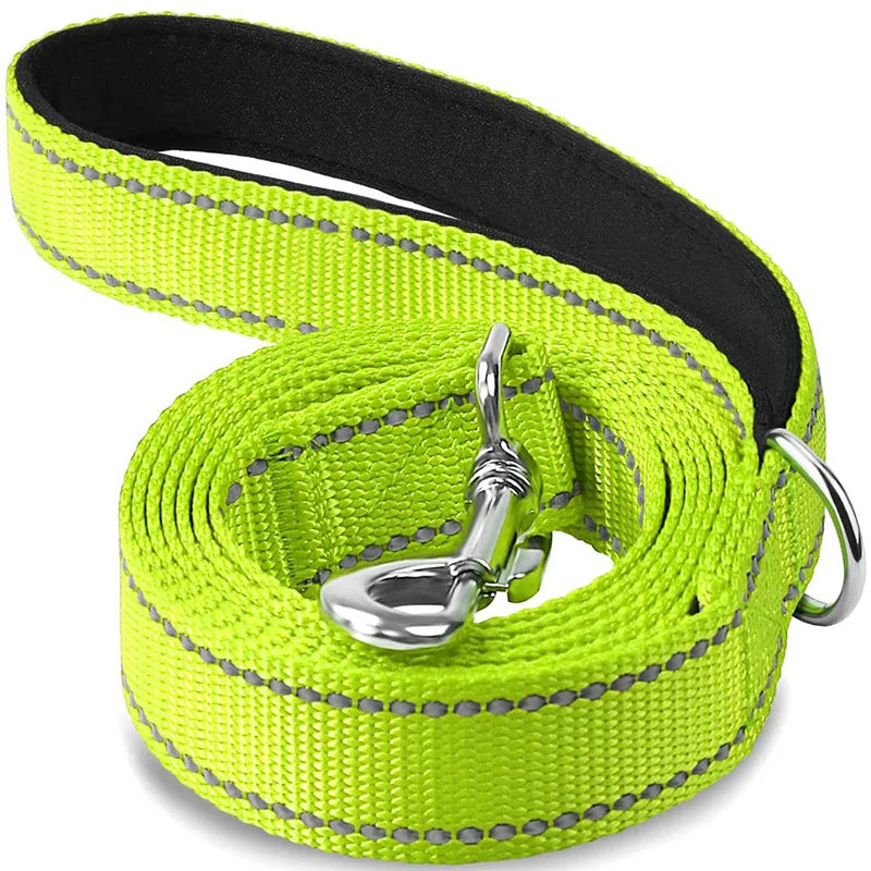 Night Reflection Dog Pet Towing Rope 1.2/1.5/1.8m Guard Rope Pet Walking Training Leash Cats Dogs Harness Collar Lead Strap - NJPH Best Selling 